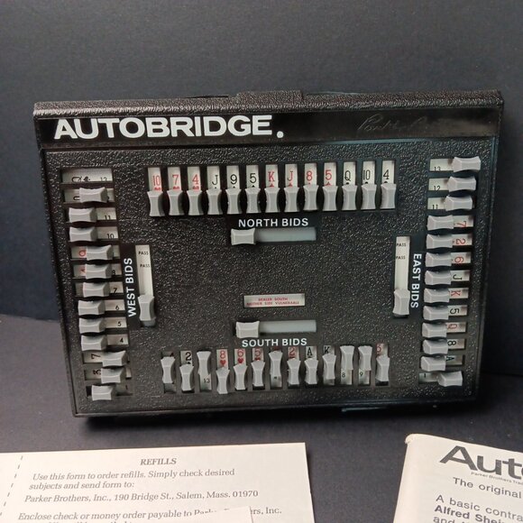 Vintage Autobridge Solo Bridge-Playing Game Handheld Parker Brothers EUC USA - Picture 3 of 12